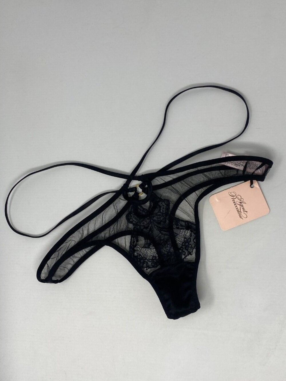 Agent Provocateur Eliana Black Thong AP3 Medium NWT $215